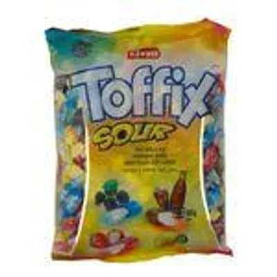Produktbild von Toffix Sour – 800 g – Weiche Fruchtgummis mit saurer Füllung