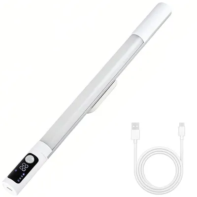 Produktbild von Unterbauleuchte Kš¹che LED, Unterschrank Beleuchtung, 3 Betriebsmodi, 3 Farbtemperaturen und Dimmbar, Kabellos Aufladbarer Akku Lichtleiste USB