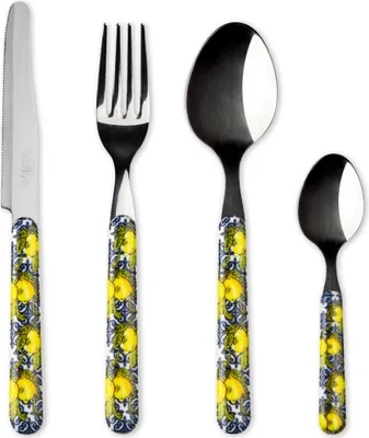 Produktbild von Excelsa besteckset 24 stück Amalfi stahl bunt
