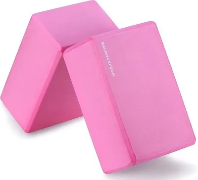 Image de Lot de 2 blocs de yoga, 23 x 15 x 10 cm, multicolores