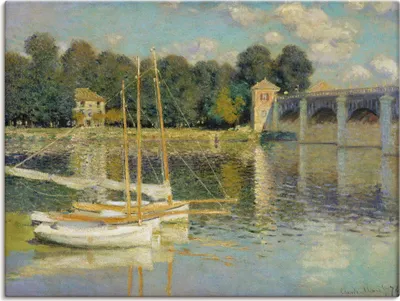 Produktbild von ARTland Leinwandbild Die Brücke von Argenteuil. 1874 Größe: 120x90 cm