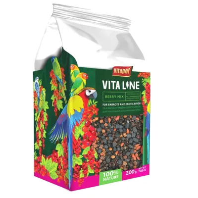 Obrázok produktu pre Vitapol VITALINE - bobuľová zmes pre všetky papagáje 200g