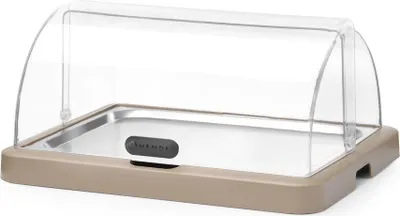 Produktbild von Einzel-Rolltop-Kühldisplay Duo UNIQ, HENDI, designed by Robert Bronwasser, Beige, 460x355x(H)220mm