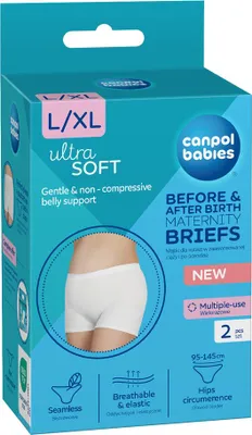 Obrázek produktu pro CANPOL BABIES Kalhotky thotensk a poporodn 2v1 L/XL 2ks