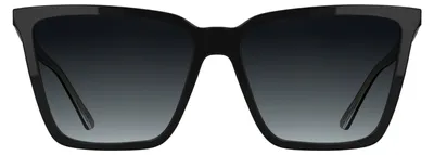 Zdjęcie produktu dla Okulary przeciwsłoneczne damskie Calvin Klein CK26506S - czarne, z gradientowymi szarymi soczewkami