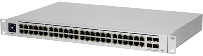 Image de Ubiquiti Switch UniFi 48xRJ45 GBit/4xSFP+ Managed Gen2 19" Rack-Mountable, Fanless, 1,3" Touchscreen