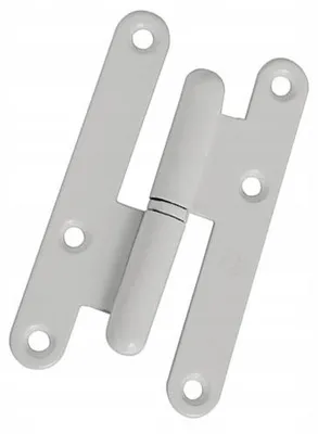 Image de Charnière de porte Amig blanc acier 95x52x2mm droite