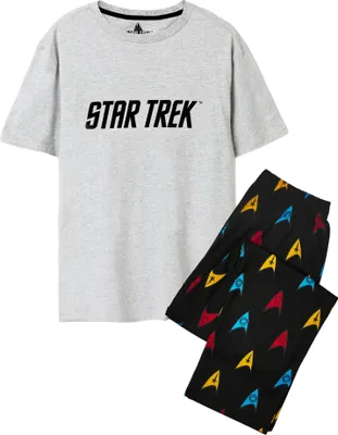 Produktbild von Star Trek - Pánské pyžamo s celoplošným potiskem NS7610 (L) (Black/Grey)