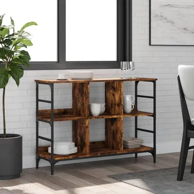 Produktbild von vidaXL Sideboard Räuchereiche 102x32x73,5 cm Holzwerkstoff