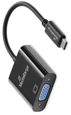 Produktbild von MediaRange MRCS229, 0,2 m, USB Typ-C, VGA (D-Sub), Männlich, Weiblich, Gerade