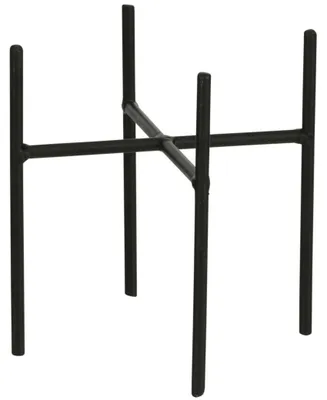 Produktbild von Mica Decorations - Blumentopf-pflanzentopf-stander - schwarz - B14 x H13.5 cm - Metall