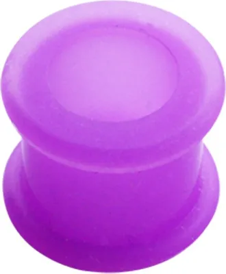 Produktbild von Silikon Flesh Tunnel Extra Soft Weich Ohr Piercing Ohrstecker Double Flared 6 mm