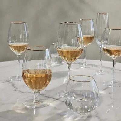 Produktbild von Lene Bjerre Sektglas CLAUDINE Glas klar gold | 23,5cl