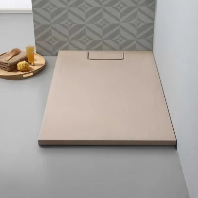 Immagine prodotto di Piatto doccia 70x90 resina effetto pietra beige | Mart