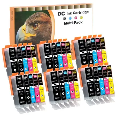 Immagine prodotto di 30 cartucce di inchiostro compatibili per stampanti Canon
