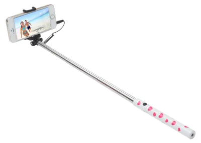 Image de Ultron 173950 selfie stick Smartphone Rose, Argent, Blanc
