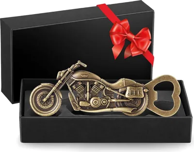 Produktbild von Vintage Motorrad Bierflaschenöffner Korkenzieher - Perfektes Geschenk für Männer