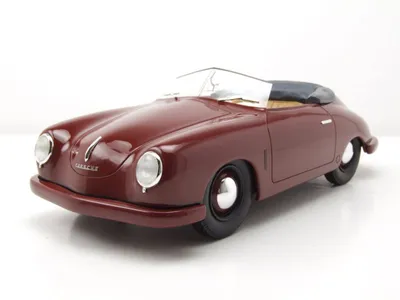 Image de Porsche 356 Gmünd Cabrio 1949 rouge Modèle réduit 1:18 Schuco
