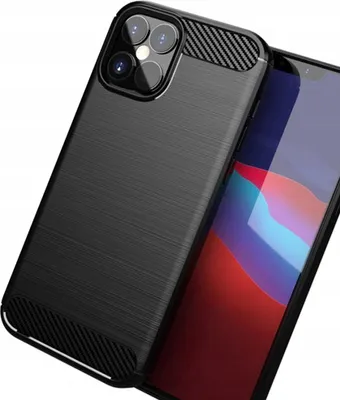 Immagine prodotto di Custodia in carbonio Copertura flessibile Iphone 12 Pro Max Nero