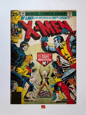 Obrázok produktu pre X-Men – 100. číslo – umelecký tlač – 60 x 80 cm – plagát