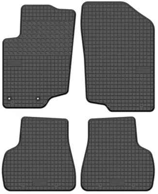 Zdjęcie produktu dla Dywaniki gumowe do Peugeot 207 2006-2012 (kombi/hatchback) – 4 szt., czarne, dopasowane