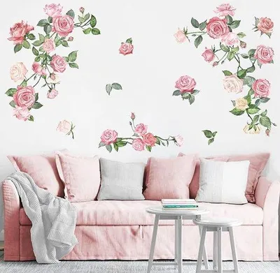 Produktbild von Famanu Wandsticker Blumen - Hintergrund 1 x 21,8 x 31,9 cm
