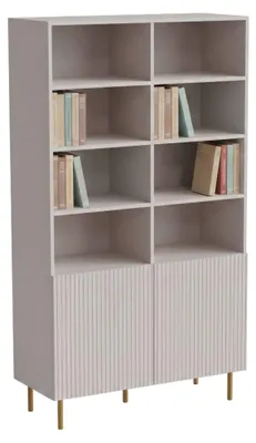 Produktbild von Dmora Bücherregal Maierato 100x42x176,5 cm Beige, ein Regal, 2 Türen