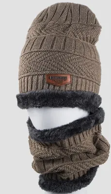Immagine prodotto di Berretto e Sciarpa Marrone Chiaro - Comfort e Stile KP12381