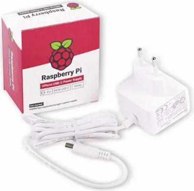 Immagine prodotto di Raspberry Pi 4 alimentazione 5,1V 3A 1,5m cavo bianco