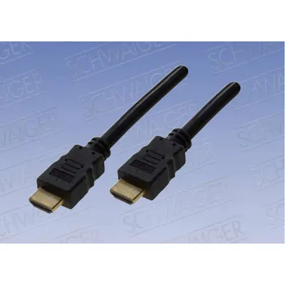 Produktbild von Schwaiger HDM0070 043, 0,7 m, HDMI Typ A (Standard), HDMI Typ A (Standard), Schwarz