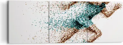 Produktbild von Bild auf Leinwand - Leinwandbild - Athlet sprinter sport läufer - 120x40cm - Wand Bild - Wanddeko - Leinwanddruck - Bilder - Kunstdruck - Wanddekoration - Leinwand bilder - Wandkunst - CA120x40-2802