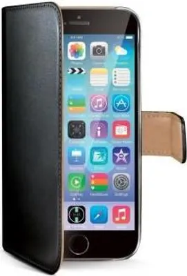 Image de Celly Wally coque de protection pour téléphones portables Étui avec portefeuille Noir