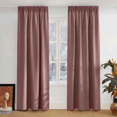 Immagine prodotto di Tende oscuranti, set di 2, color rosa antico, altezza 220 cm, larghezza 140 cm