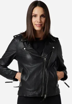 Produktbild von Damen Lederjacke Ricano FOXY – Schwarz / L