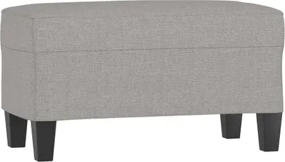 Produktbild von Sitzbank Hellgrau 70x35x41 cm Stoff