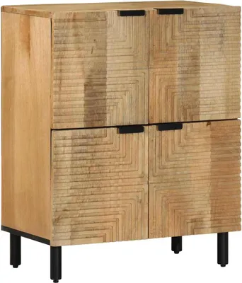 Zdjęcie produktu dla Kredens brązowy 60x33x75 cm lite drewno mango