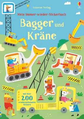 Produktbild von Mein Immer-wieder-Stickerbuch: Bagger und Kräne