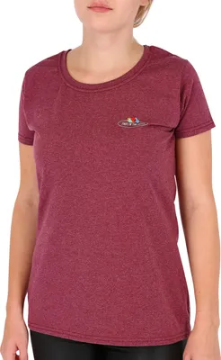 Produktbild von Fruit of the Loom Damen T-Shirt mit Vintage-Logo Farbe: vintage rot meliert Größe: L