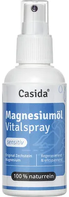 Immagine prodotto di Casida Olio di magnesio spray vitalità sensibile, soluzione da 100 ml