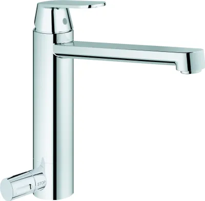 Produktbild von Grohe Eurosmart Cosmopolitan Einhand-Spültischbatterie mittelhoher Auslauf Absperrventil chrom - 30195000