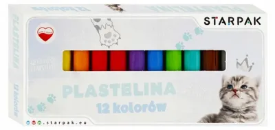 Produktbild von Knete in 12 Farben. Süße Katzen