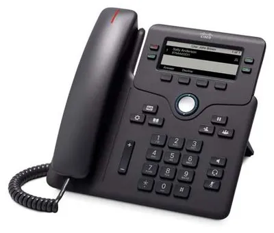 Produktbild von Cisco IP Phone 6851-3PW: - SIP, SRTP, 4 Line Keys, Anthrazit - inkl. Europe Power Adapter - Unterstützte Plattformen: Asterisk, Broadsoft, Centile, Metaswitch