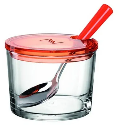 Obrázek produktu pro Basic Montana Jampot 10 Cm + Lepel Oranje/Glas