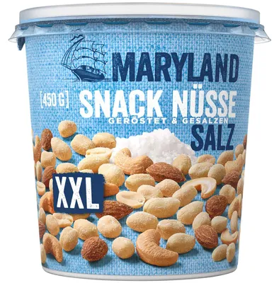 Produktbild von Maryland Snack Nüsse Salz XXL 450g
