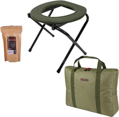 Productafbeelding van Campingtoilet met draagtas, compact, voor buitenactiviteiten
