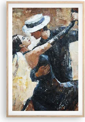 Produktbild von Gerahmtes Poster - Rahmen in heller Eiche - tanzen sie - 61x91,5 cm - Wand Bild - Wanddeko - Wandbilder - Kunstposter - Wandposter - Bilderrahmen - Bilder - Kunstdruck - Wandbild - P2NPA61x91-3773