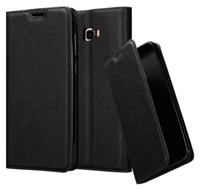 Immagine prodotto di Cadorabo custodia per Samsung Galaxy J4 PLUS cover protettiva in nero custodia per telefono cellulare cover chiusura magnetica