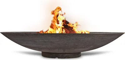 Produktbild von CLGarden große XXL Feuerschale 150cm Durchmesser 4mm Cortenstahl Garten Feuerstelle 150 cm groß Metall Feuer Schale