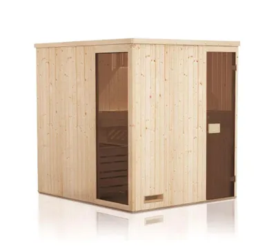 Produktbild von FinnTherm Innensauna Saunakabine Miranda 2 Sitzbänke Wandstärke 40 mm