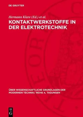 Produktbild von Kontaktwerkstoffe in der Elektrotechnik